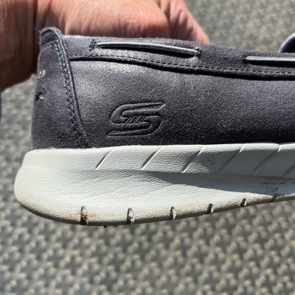 Skechers Blue/Gray Slip-On Size 8 Memory Foam - Picture 8 of 10